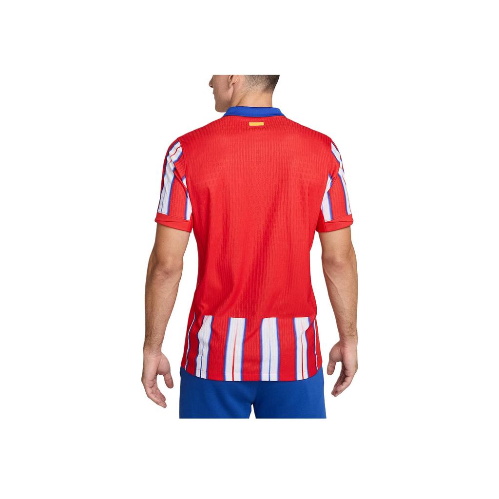 Nike Atletico Madrid 2024/25 Home Lightweight Quick-Dry Comfortable Short Sleeve Football Shirt Men tops Royal-Blue Light-Red White FN8769-405