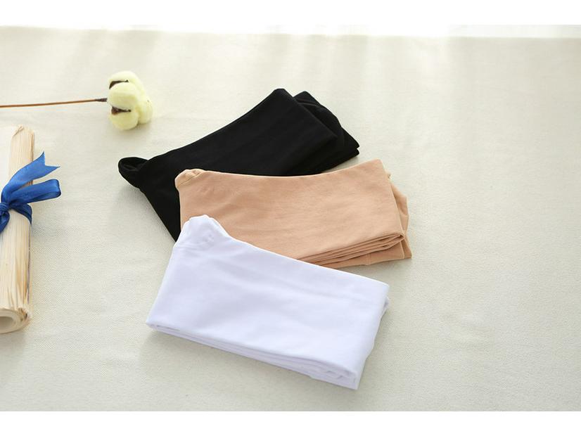 Children's White Velvet 800D Dance Pantyhose - Winter Exercise Socks for Girls