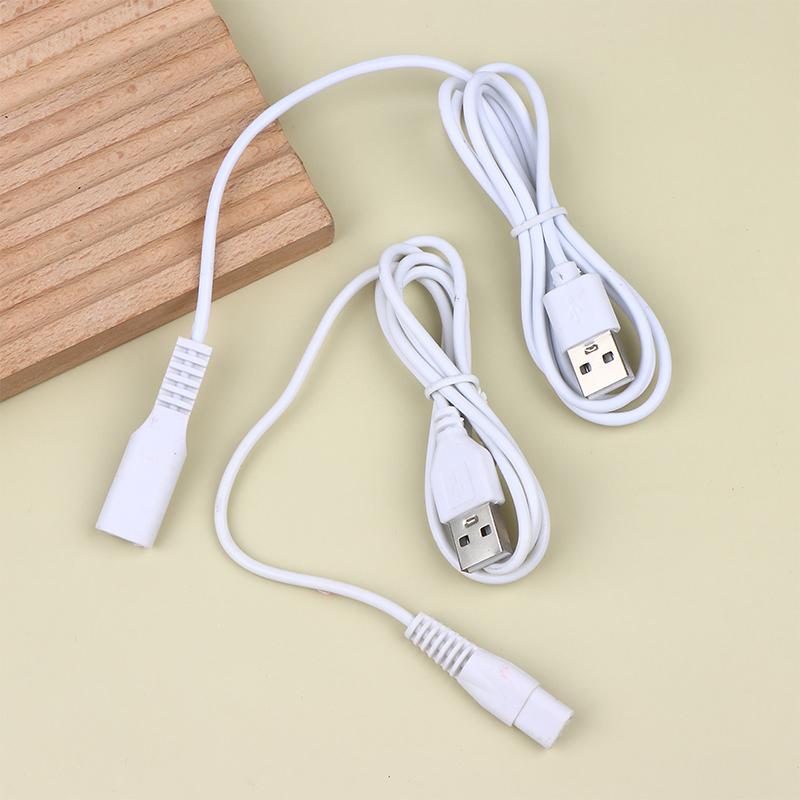0.8/1M Usb Cable Charging Line Copper Hole Suit 5V Flashlight Shaver Hair Clipper Wire Single Hole 1.5 1.8 2.3