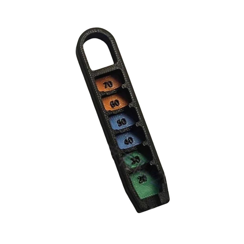 Golf Tee Height Gauge Elevator Portable Adjuster Precise Placement 20-70mm Measurement Tool for Consistent Swings