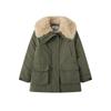 Lamb Plush Pie Jacket Thickened Warm Workwear Cotton Clothes Women's Mid-Length Winter Jacket