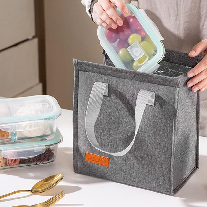 Portable Insulated Lunch Bag - Hand-held, Waterproof Aluminum Foil for Office, Commute, Students, or Kids
