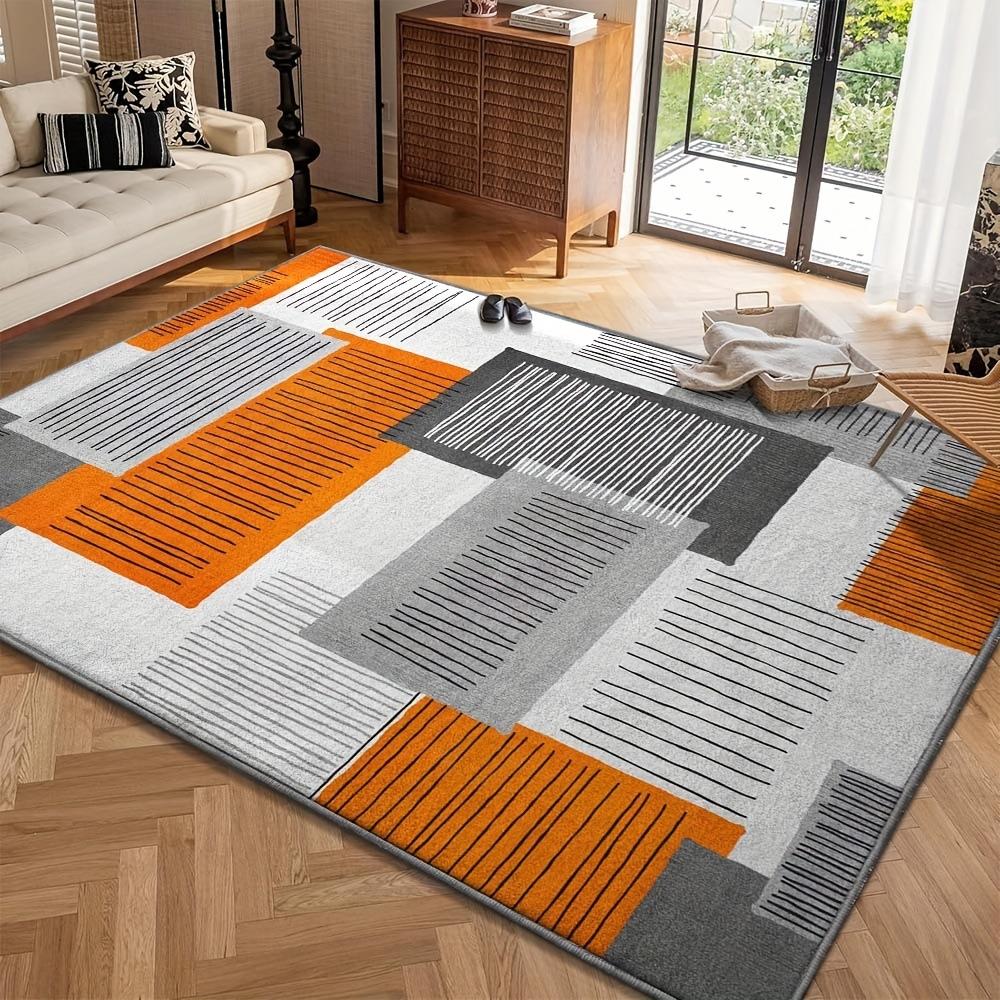 Modern Geometric Living Room Carpet Anti-Slip Large Size Sofa Coffee Table Rug Bedroom Floor Mat Home Decoration