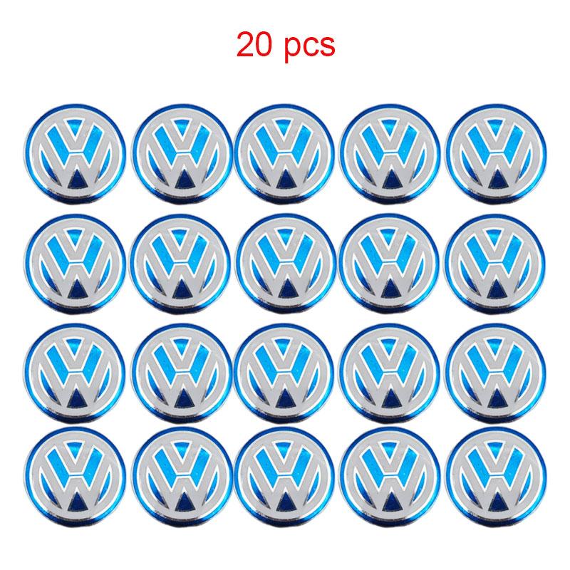 2026 New For VOLKSWAGEN VW 14mm Car Key Logo Sticker Remote Fob Key Emblem For Volkswagen VW Golf GTI Passat Tiguan Arteon Touar