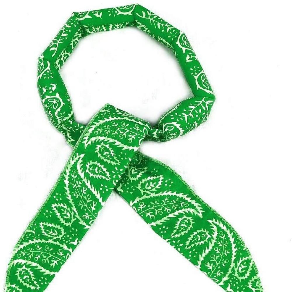 Wristband Cooling Scarf Physical Cooling Cooling Bandana Durable Ice Scarf Outdoor зелёный