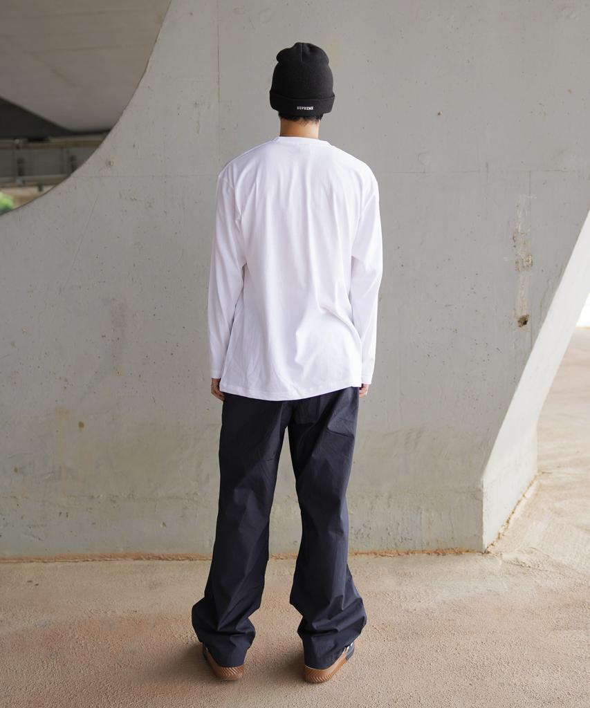 CREAM SODA LAB Solid Basic Long Sleeve White