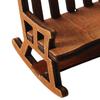 Mini Rocking Chair Retro Creative 1/12 Ratio Dollhouse Swing Rocking Chair for Scene Ornament