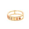 Diamond-Shaped Hollow Zircon Ring: Colorful, Versatile Luxury for Women