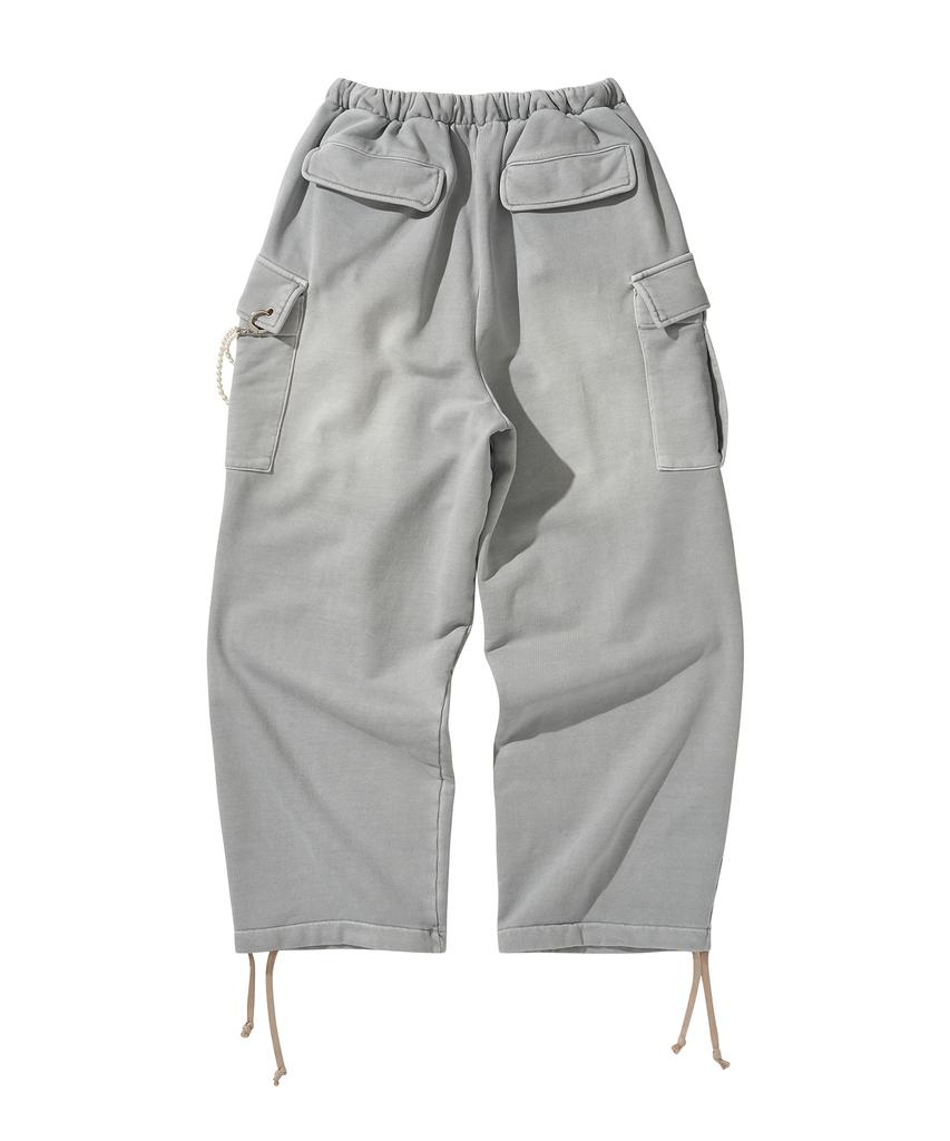 LIBERE Washed Sweat Cargo Pants / Gray