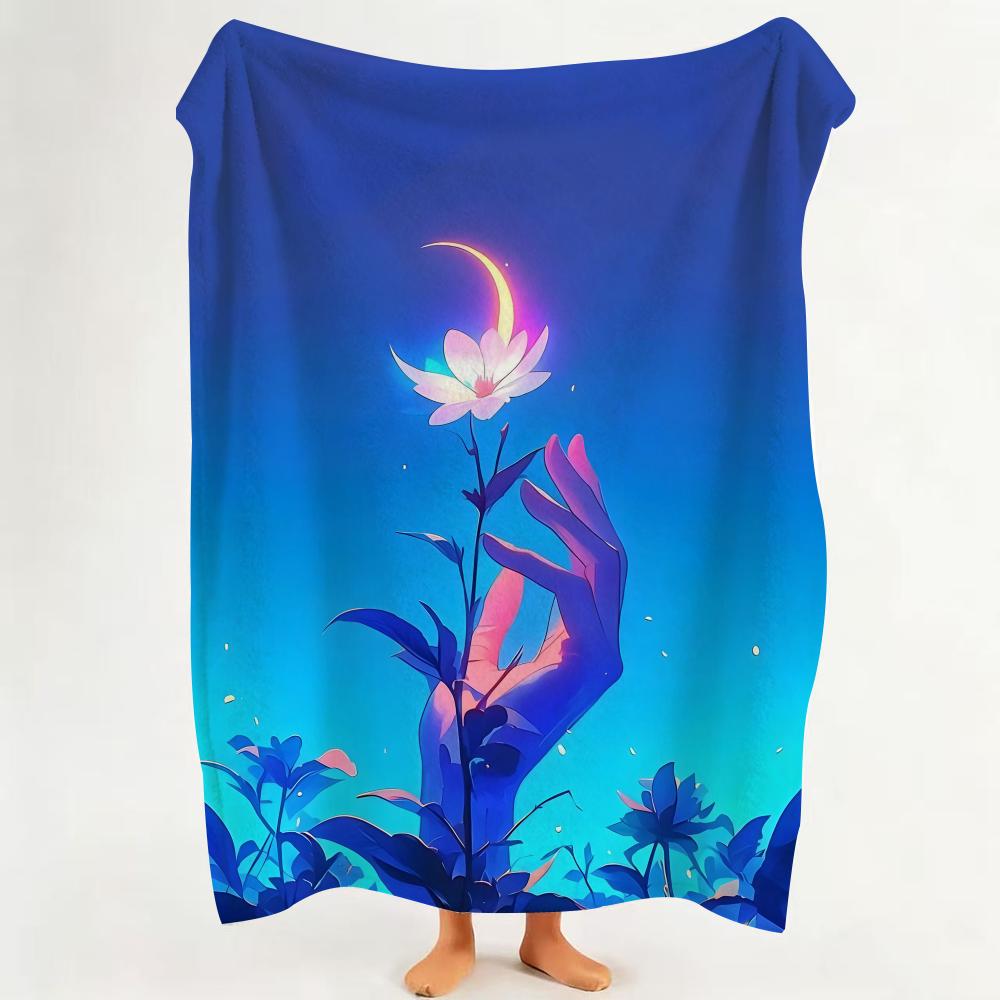 Art A Artistic Throw Flannel Throw Blanket Suitable for Sofa Living Room Bedroom