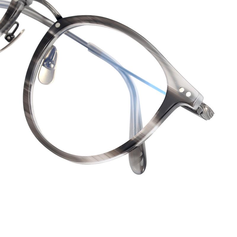 Unisex Korean Style Round Pure Titanium Myopia Glasses Frame – Transparent Optical Frame