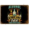 Vintage Posters Cocktail Tin Sign Plaque Metal Sign Plate Decoration Wall Art Home Decor For Bar Pub Club Man Cave Iron Painting
