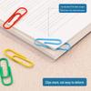 Colored Nickel-Plated Paperclip Dispenser (100 Pieces) - Creative Metal Bookmark and Office Stationery Clips