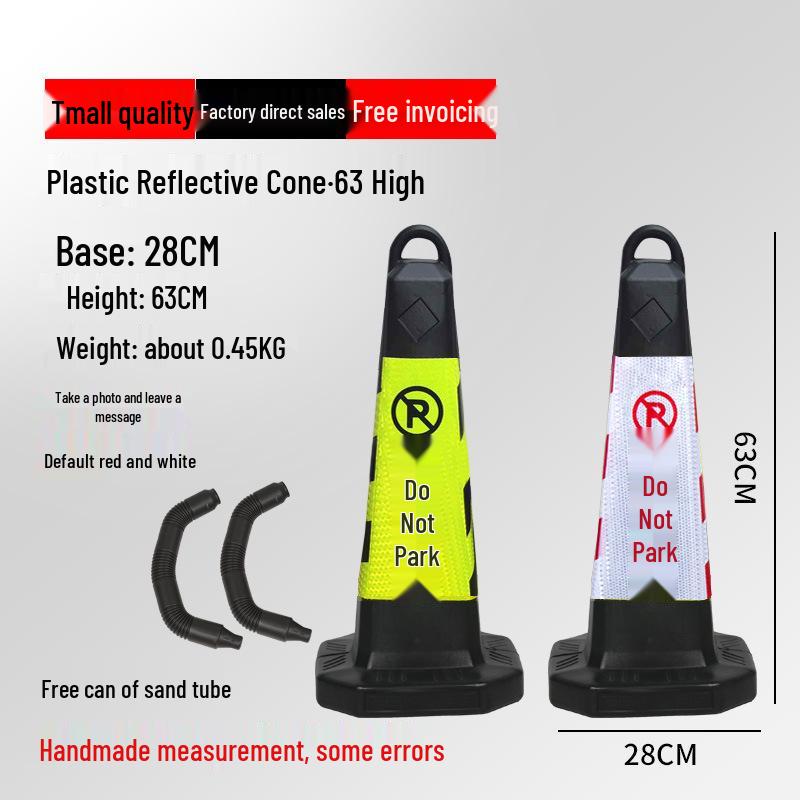 Reflective Traffic Cone Barrier - 70cm/90cm Construction Road Cylinder