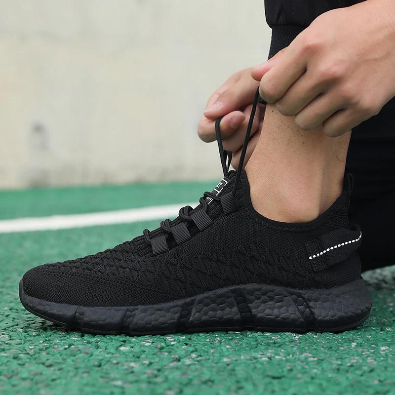 Promotion Men'S Running Shoes Lightweight Breathable Eye Catching Athletic Outdoor Trendy Design Casual Walking Sneakers