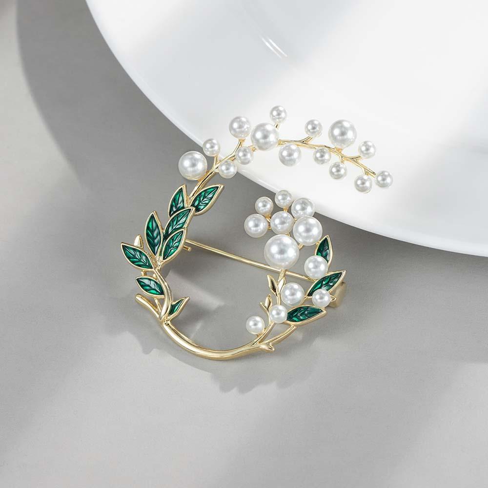 Senior Brooches Flower Leaf Brooch Pins for Women Suit Pendant Fashion Brooches Jewelry