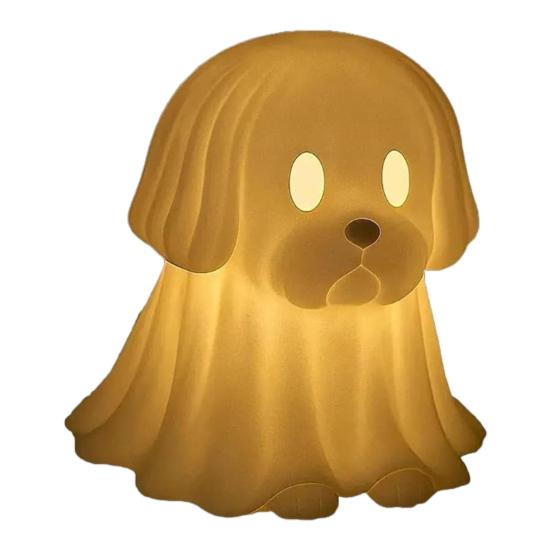 Dog Ghost Lamp Halloween Dachshund Ghost Night Light Desktop LED Puppy Decoration Mantel Bedside Ghost Light Gift for Dog Lovers
