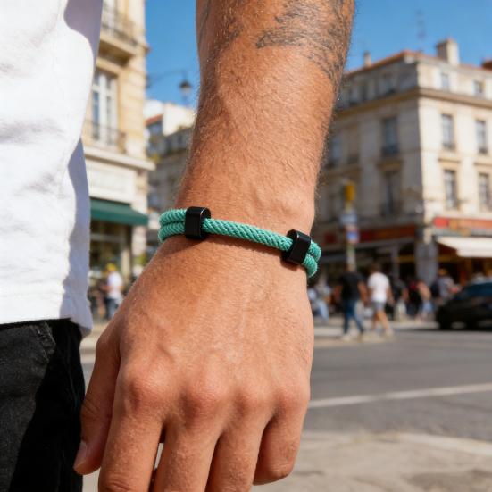Herren Seilarmband Verstellbares Geflochtenes Seilarmband Lässiges Einfarbiges Schnurarmband Freundschaftsarmband Geschenk für Freund Bruder