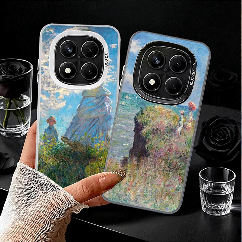 Claude Monet Oil Painting Soft Phone Case for Xiaomi Redmi Note 13 14 15 Pro Plus 12S 12 11S 11 11T 10S 10 Shockproof Cover Back