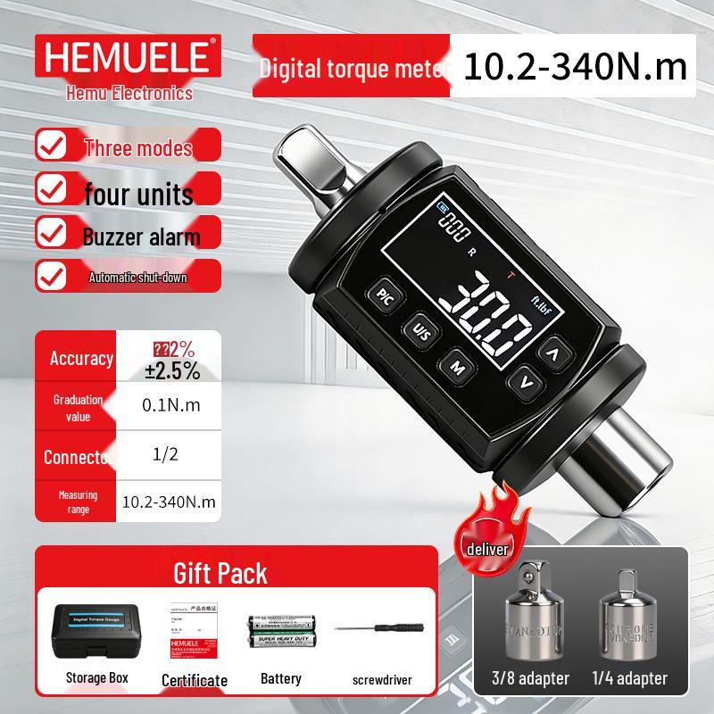 Hemu High-Precision Digital Torque Wrench Tester with Adjustable Preset (HNC-N)