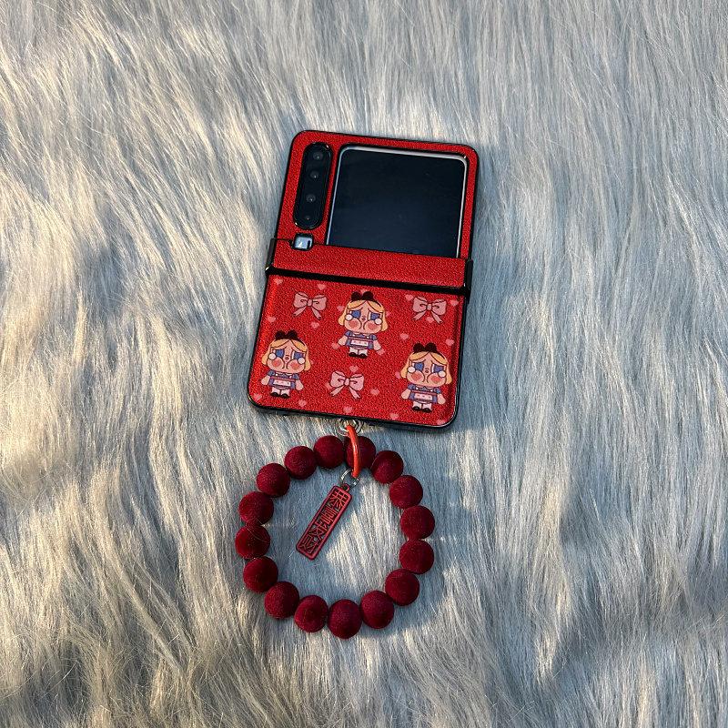 Yuekeng blonde crying baby girl ring rope applies to Huawei pocket/s folding screen PuraX mobile phone case Xiaomi mixflip