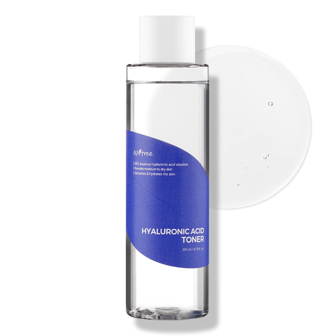 Isntree Hyaluronic Acid Toner, Triple Hyaluronic Acid, Hydrating, Liquid, Unscented, Moisture Barrier Support, All Skin Types, 200ml