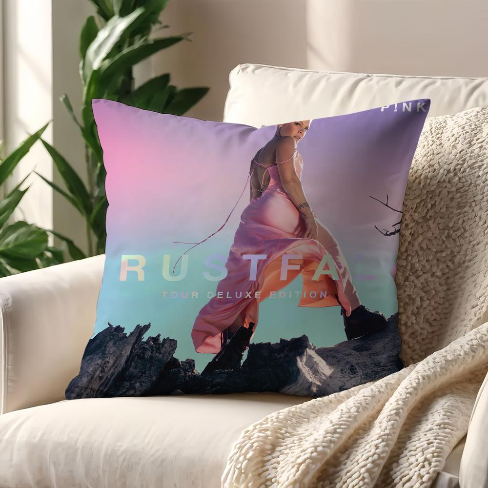Singer T-Trustfall Pink cushion cover Pillow Cover Decoration Room Home Sofa living Office Car Nordic Simplicity