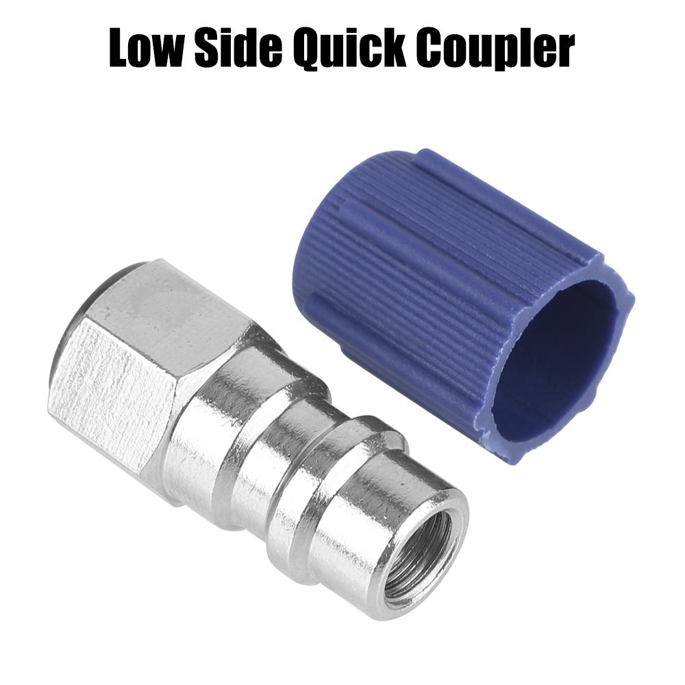 High/Low AC Fitting Port R12 To R134a Car Accessories Hassle Free Installation Car AC Quick Coupler Retrofits Conversion Adapter