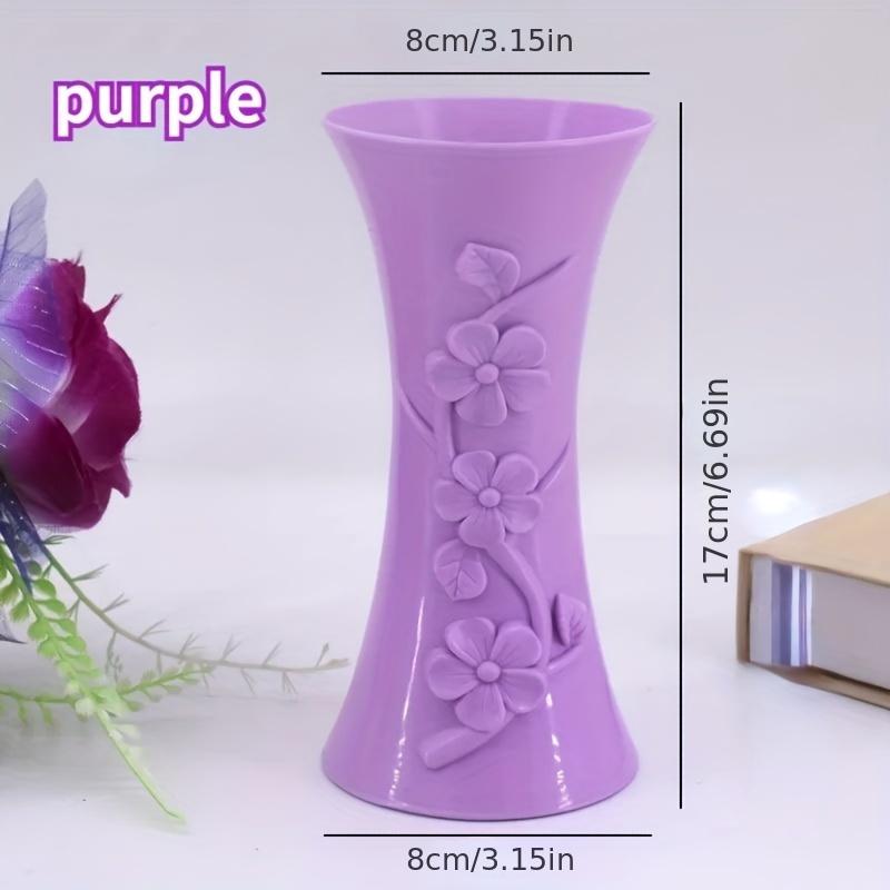 3D Plum Blossom Vase Flower Basket Plastic Vase multi-color handicraft home simulation flower arrangement utensils