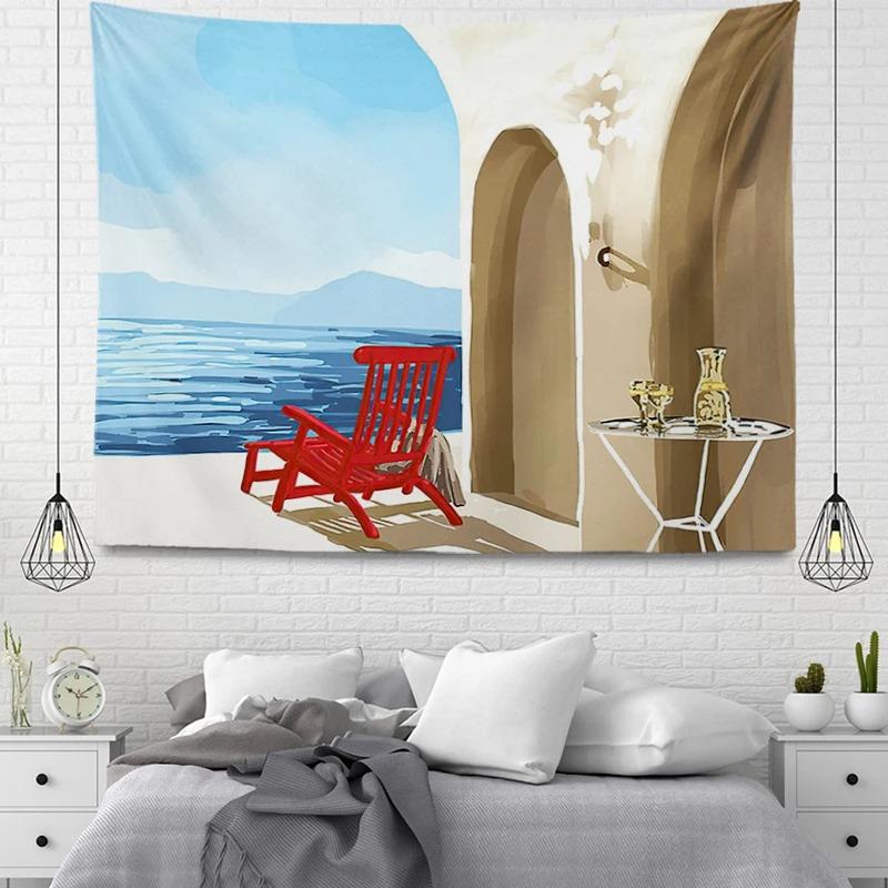 Мультфильм переулок уличного узора гобелен украшение стены дома гобелен офис гостиная — фото 23