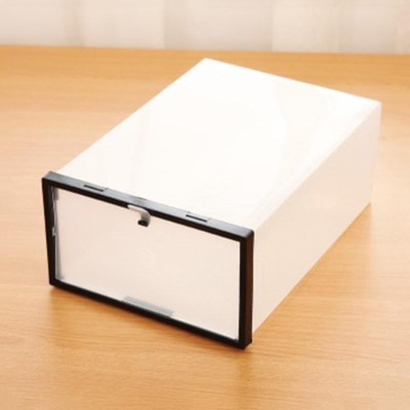 Scatola Trasparente Portaoggetti Organizer per Scarpe in Plastica Antipolvere Resistente all'Umidità 1 pz
