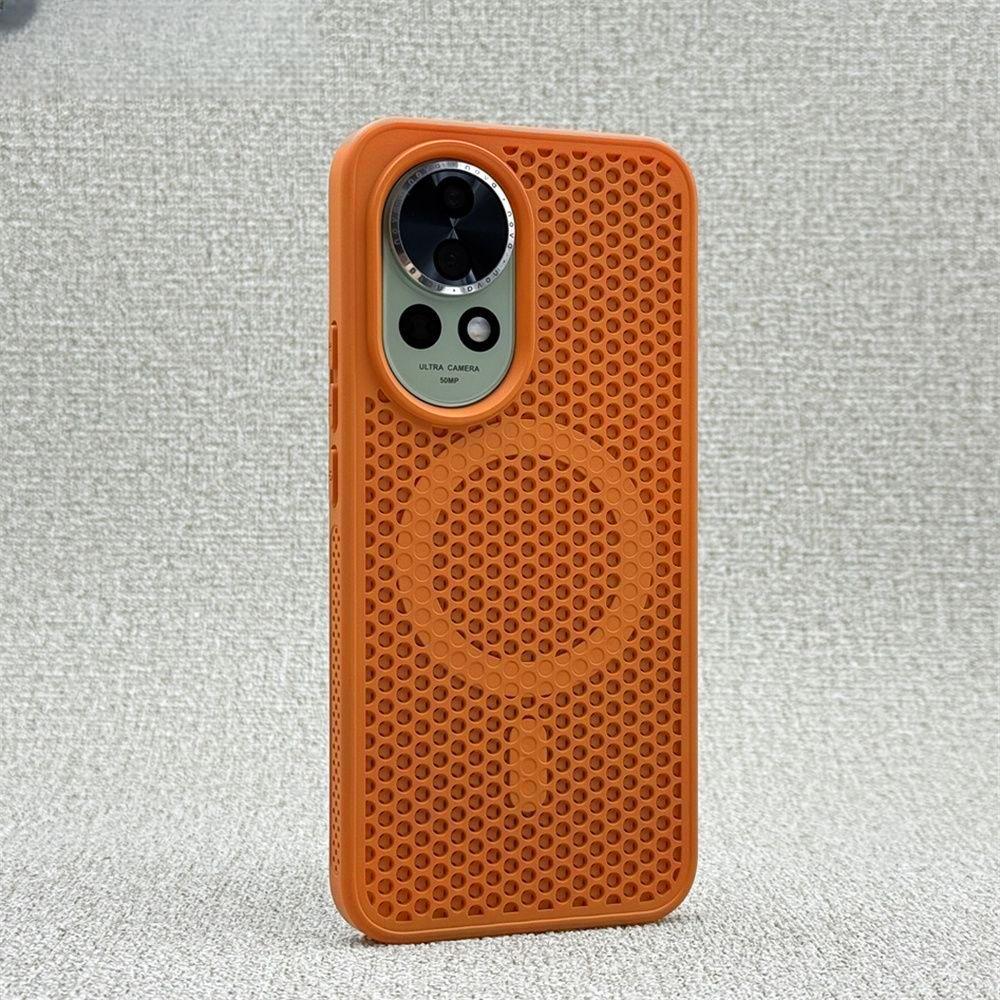 Luxury Cooling Mesh For Magsafe Case For Huawei Pura 70 P70 Pro Ultra Mate 70 60 50 Plus Nova 13 12 PC Wireless Charging Cover