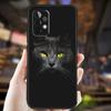 Black Cat Staring Eye Case For Samsung Galaxy A05 A06 A22 A53 A33 A26 A16 A56 A36 A32 A52 A54 A34 A14 A55 A15 A35