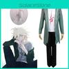 Komaeda Nagito High Quality Cosplay Costume Coat Jacket T-shirt Pants Wig Set