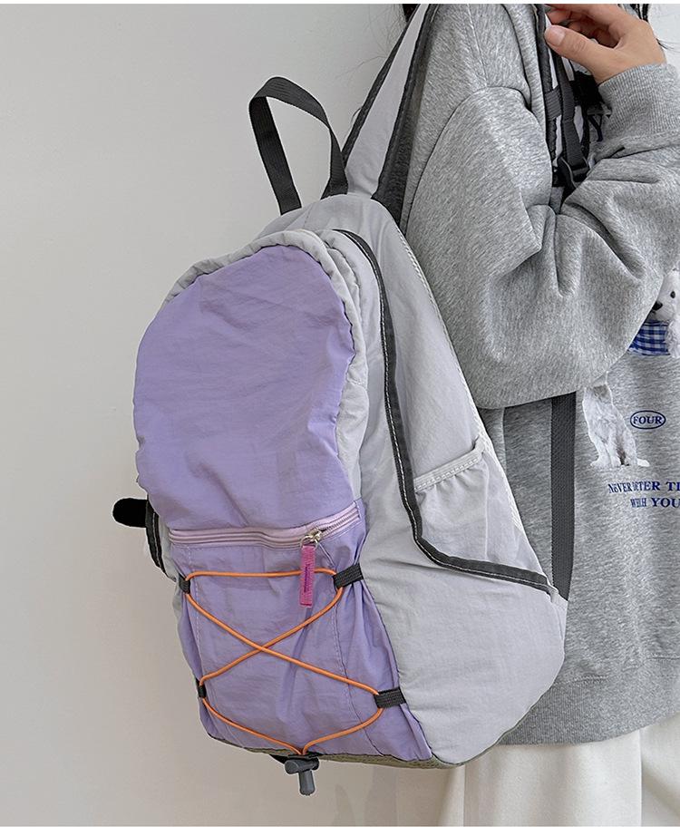 New Style Lightweight Backpack for Junior High Students - Unisex Double Shoulder Bag for Sports, Outdoor, and Mountaineering, Large Capacity.