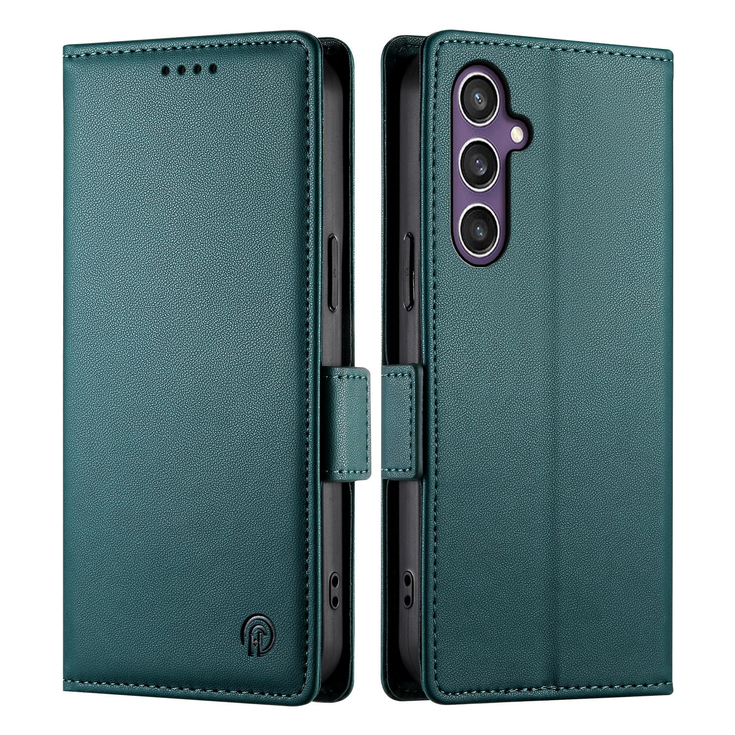 DF-010 Чехол-подставка для Samsung Galaxy S25+ Кожаный кошелек Чехол для телефона F