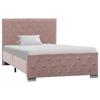 VidaXL Bed Frames Rose Velvet 100 X 200 Cm