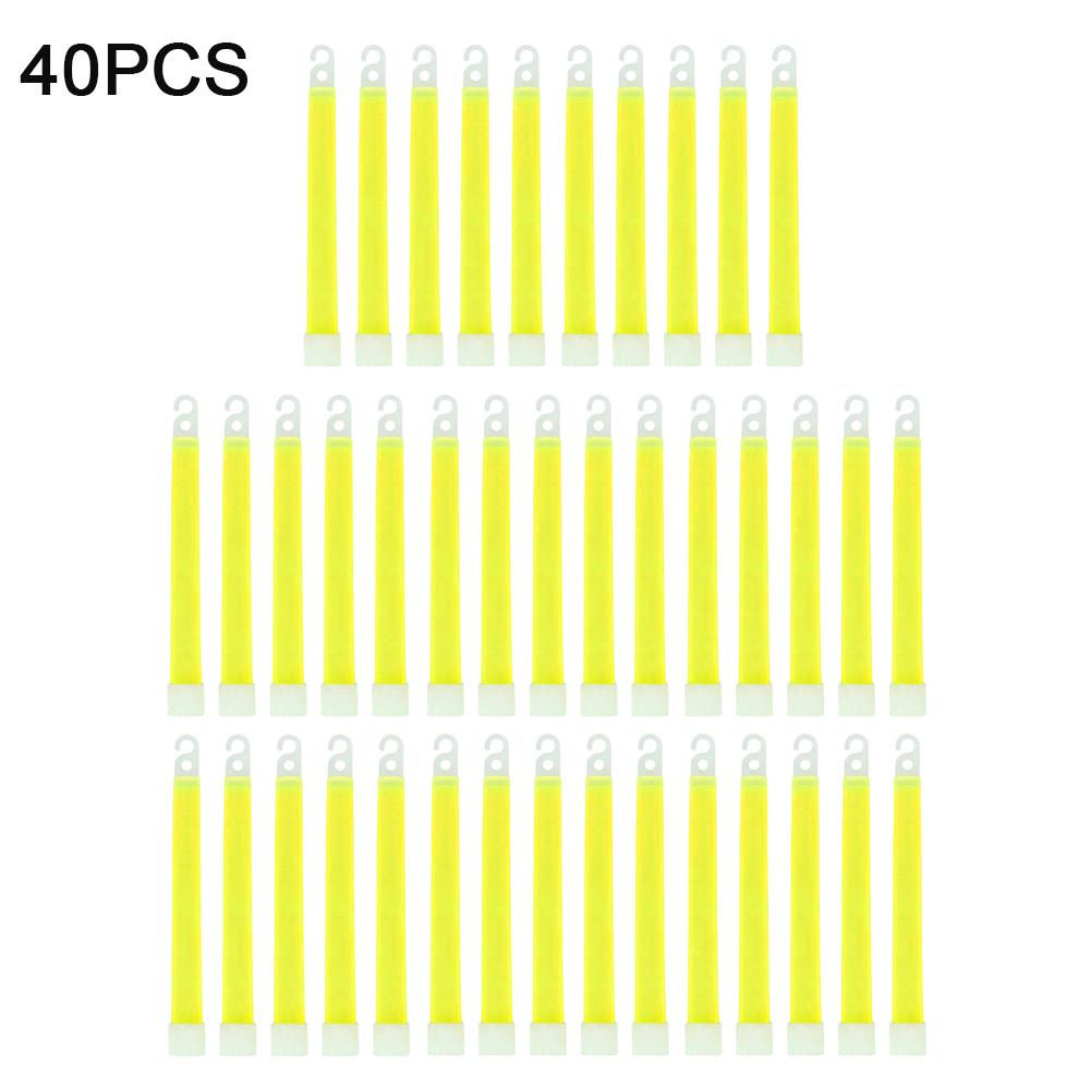 1-50pcs Glow Sticks with Hook 6 inch Fluorescence Light for Hiking Camping Outdoor Emergency Concert Party Light Sticks