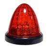 Customize 24V Truck LED Side Marker Lamps with Crystal 16 Universal Cutout, LEDs, Fit, Yellow/Red/White/Amber (6 Red)