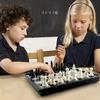 10 Zoll Magnetisches Schachbrettspielset aus Kunststoff|Langlebig & Leicht|Faltbares Schachset mit magnetischen Figuren