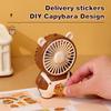 Cartoon Cute Capybara Fan High Quality Summer Portable Handheld Fan  Mini Pocket Fan Rechargeable Desktop Fan Gifts