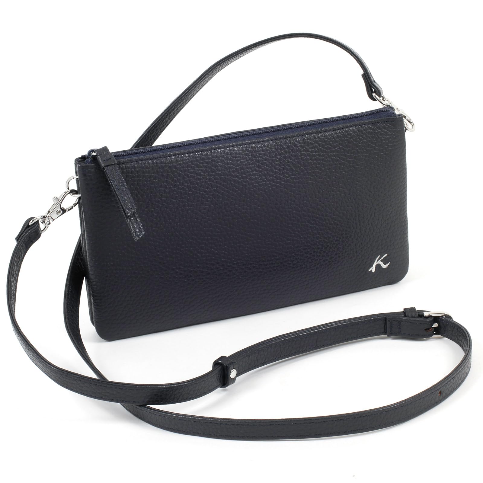 

Simple Multifunctional 2way Pochette ZH0475 Dark Blue 10101 [Kitamura] [Navy]