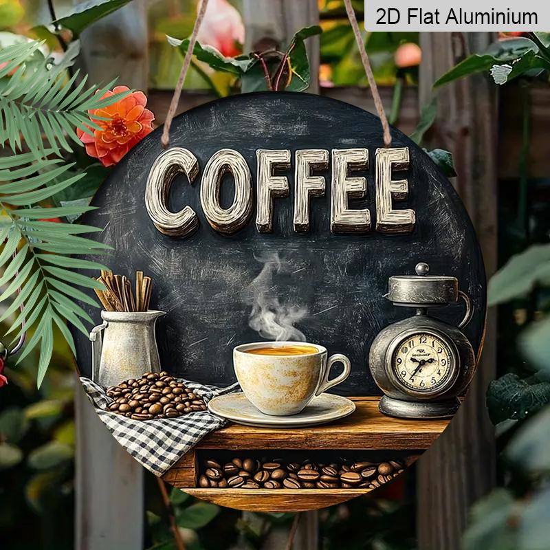

2D Flat Aluminum Retro Shop-themed Design, Measuring 7.87 X 7.87 Inches. Perfect for Home Decor, Bedroom Decor, Gyms, Bars, Kitchens, Cafes, Offices 1pc