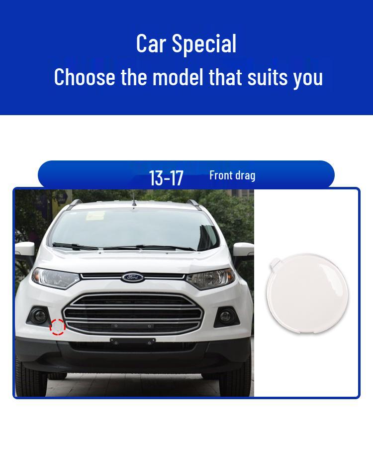 Front Tow Hook Cover for 2013-2017 Ford Ecosport Bumper