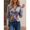 Women's Clothing Spring Autumn New Fashion Street Trendsetters Loose Type Printed Zipper Plus Size Cotton Long Sleeved T-shirt