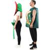 2 Pcs Couples Adults Sprinkler Kettle and Flower Suit Halloween Costumes Women and Men Garden Tools Party Cosplay