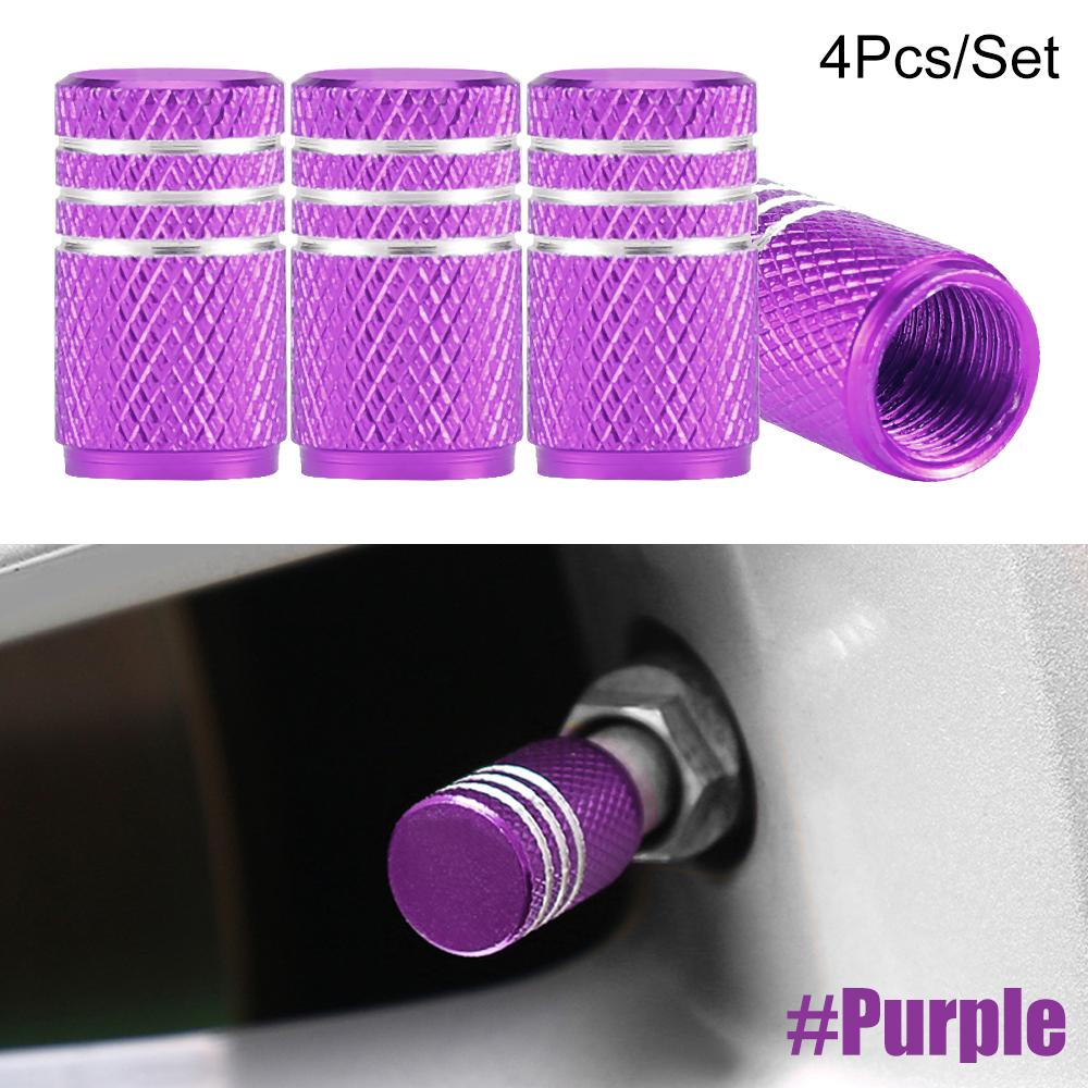 4Pcs/Set Tire Stem Valve Caps Aluminium Car Dustproof Caps Tire Wheel Stem Air Valve Caps  Tapones Para Llantas Accesorios Para