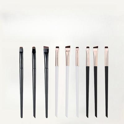3 Stück Abgewinkeltes Eyeliner-Pinsel Abgewinkelter Augenbrauenpinsel Für Micro-Lining Aegyo Sal Und Detail Lidschatten Professionelles Make-up-Pinselset