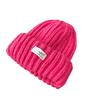 Fashion Cloth Label Knitted Baotou Cap Women's Cycling Travel Versatile Ear Protector Pullover Wool Cap