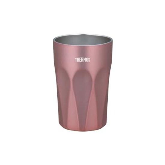 Thermos Vacuum Insulated Tumbler 400ml Rose Brown Glass Cup-like Design JTC-400 RBW